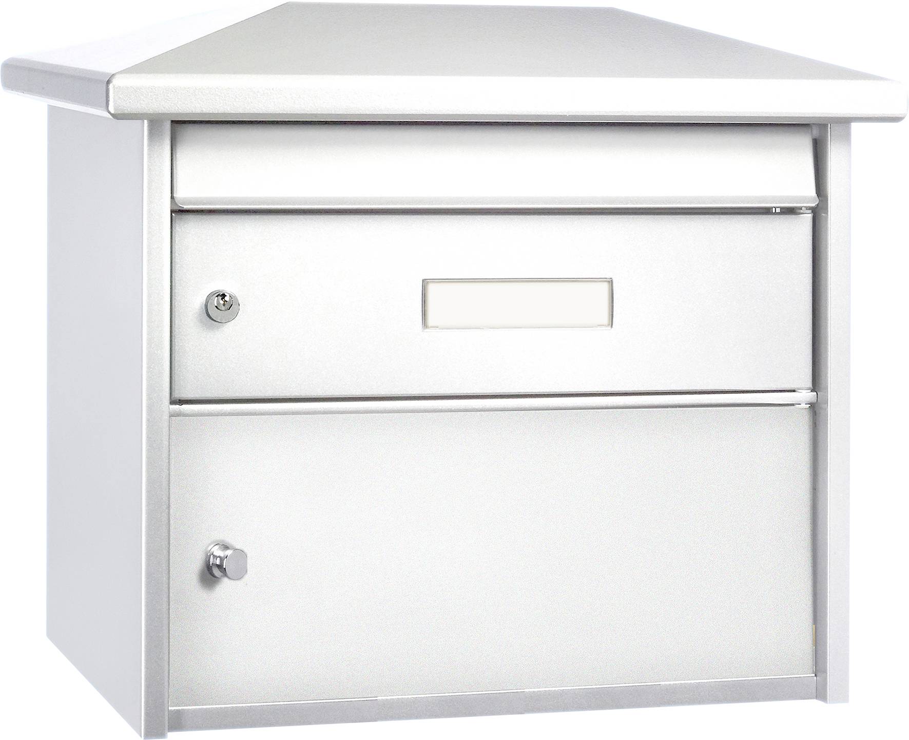 Burg Wächter EUROPA ch 732 W Letterbox Steel plate White Key