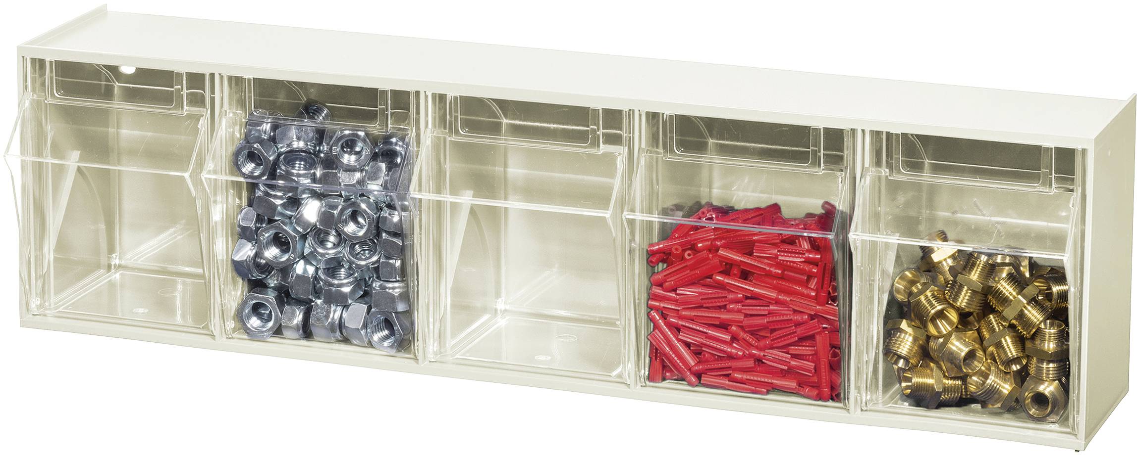 Allit 464431 Box organiser VarioPlus ProFlip (W x H x D) 600 x 240 x 200 mm White, Transparent 1 pc(s)-1