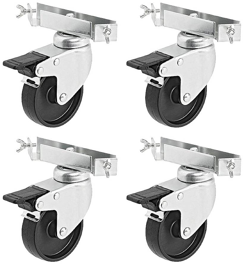 Robust 19805 Caster set Aluminium-1