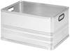 Robust offen 80 l 19809 Transport box Aluminium (L x W x H) 46.5 x 32.2 x 63.6 cm