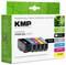 A multipack of KMP ink cartridges compatible with Epson 33XL (T3357), featuring black, photo black, cyan, magenta, and yellow colors.