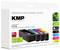 Packaging of KMP premium inkjet cartridges multipack for HP 973X, featuring cartridges in black, cyan, magenta, and yellow.