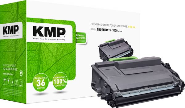 KMP Toner replaced Brother Brother TN3430 Compatible Black 3000 Sides B-T103 1263,2000