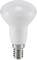A white LED light bulb with a screw thread, suitable for energy-efficient lighting.