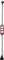 Red-formed label on black cable; text blurry.