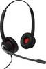 plusonic 6337-10.2P Phone On-ear headset Corded (1075100) Stereo Black Noise cancelling, Microphone noise cancelling Microphone mute, Volume control