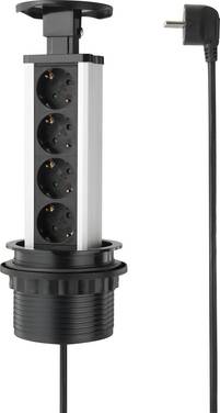 Sygonix SY-4737792 Socket tower  Black, Silver PG connector 1 pc(s)