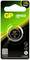 'CR1632 Lithium Battery, 3V, GP Brand, suitable for all devices. Packaging highlights longer battery life. QR code located bottom left.'
