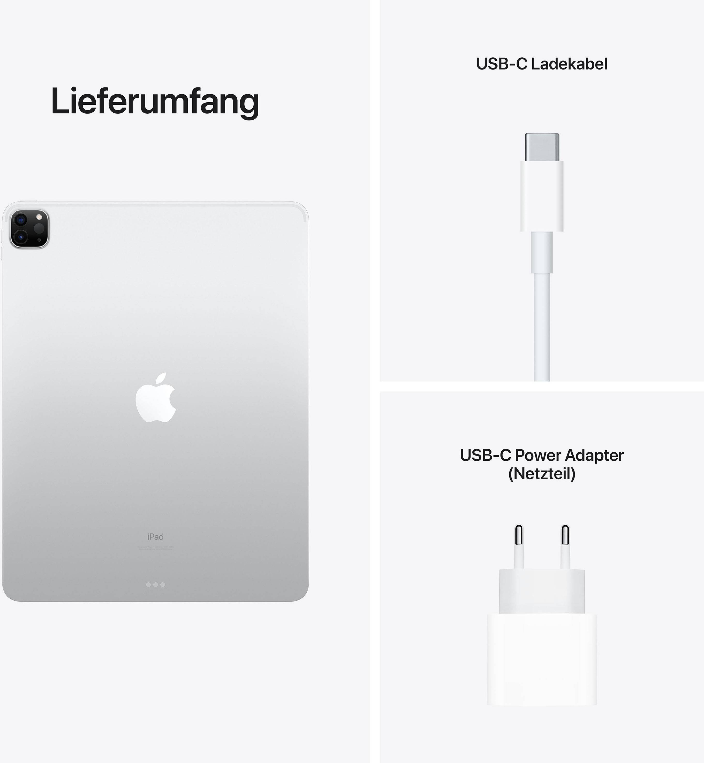 Apple iPad Pro 12.9 (5th Gen, 2021) WiFi 128 GB Silver 32.8 cm (12.9 inch) 2732 x 2048 Pixel-10