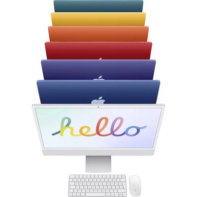 Apple iMac 24 Retina 4.5K (2021) 61 cm (24 inch) Apple M1 8-Core CPU 8 GB RAM 512 GB SSD Apple M1 8-core GPU Blue MGPL3D-4