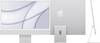 Apple iMac 24 Retina 4.5K (M1, 2021) 61 cm (24 inch) Apple M1 8-Core CPU 8 GB RAM 256 GB SSD Apple M1 7-core GPU Silver MGTF3D/A