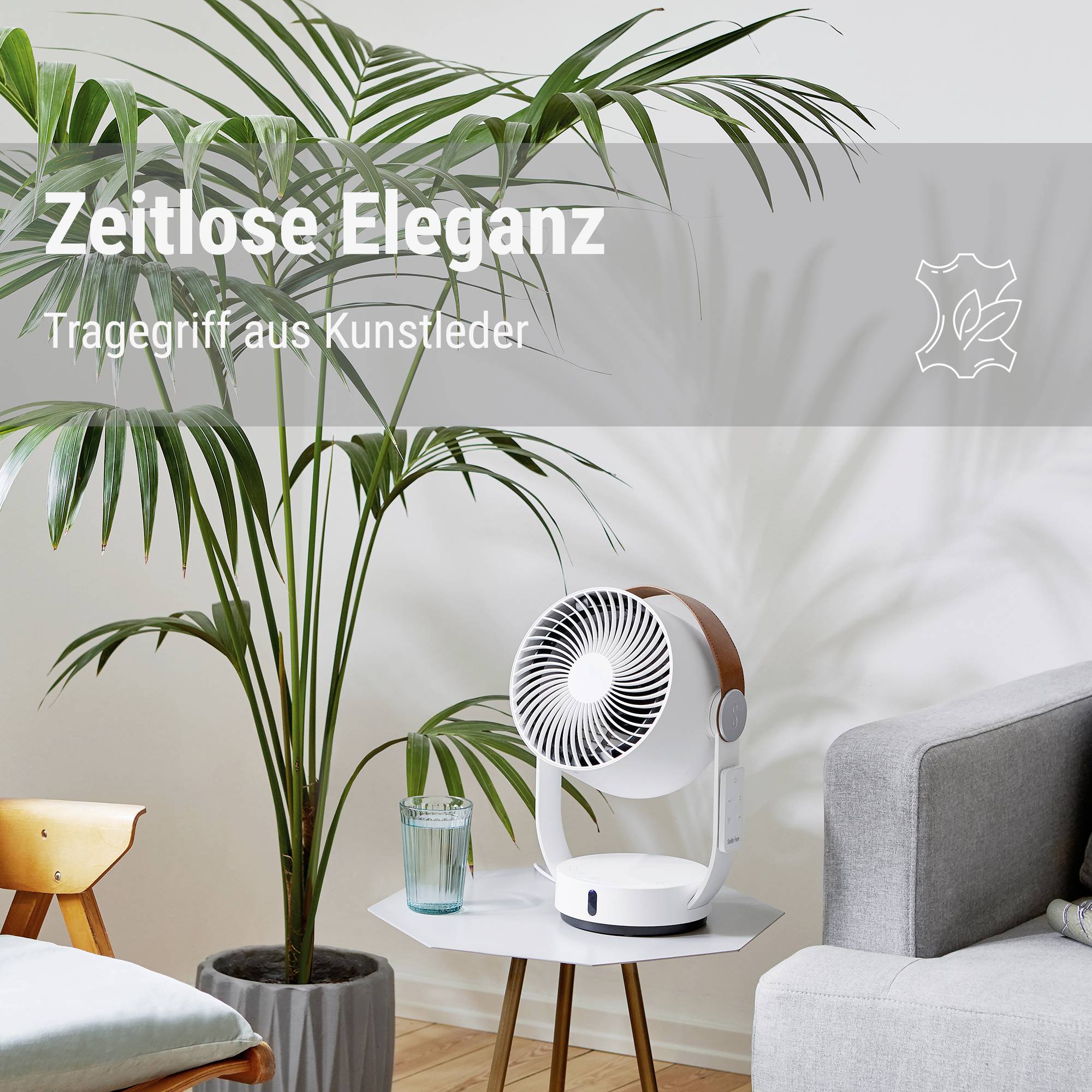 Stadler Form Leo 3D air circulator 18 W (L x W x H) 205 x 240 x 330 mm White Swivelling, Timer-13
