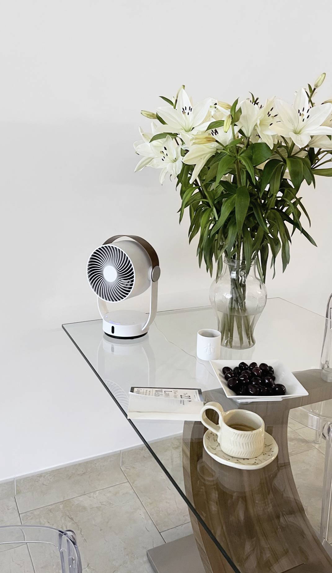 Stadler Form Leo 3D air circulator 18 W (L x W x H) 205 x 240 x 330 mm White Swivelling, Timer-9