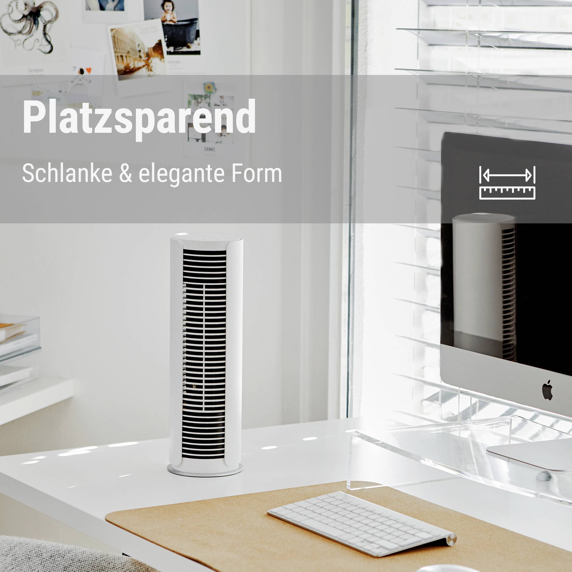 Stadler Form Peter little Desk fan 9 W (Ø x H) 10.9 cm x 361 mm White Swivelling-10