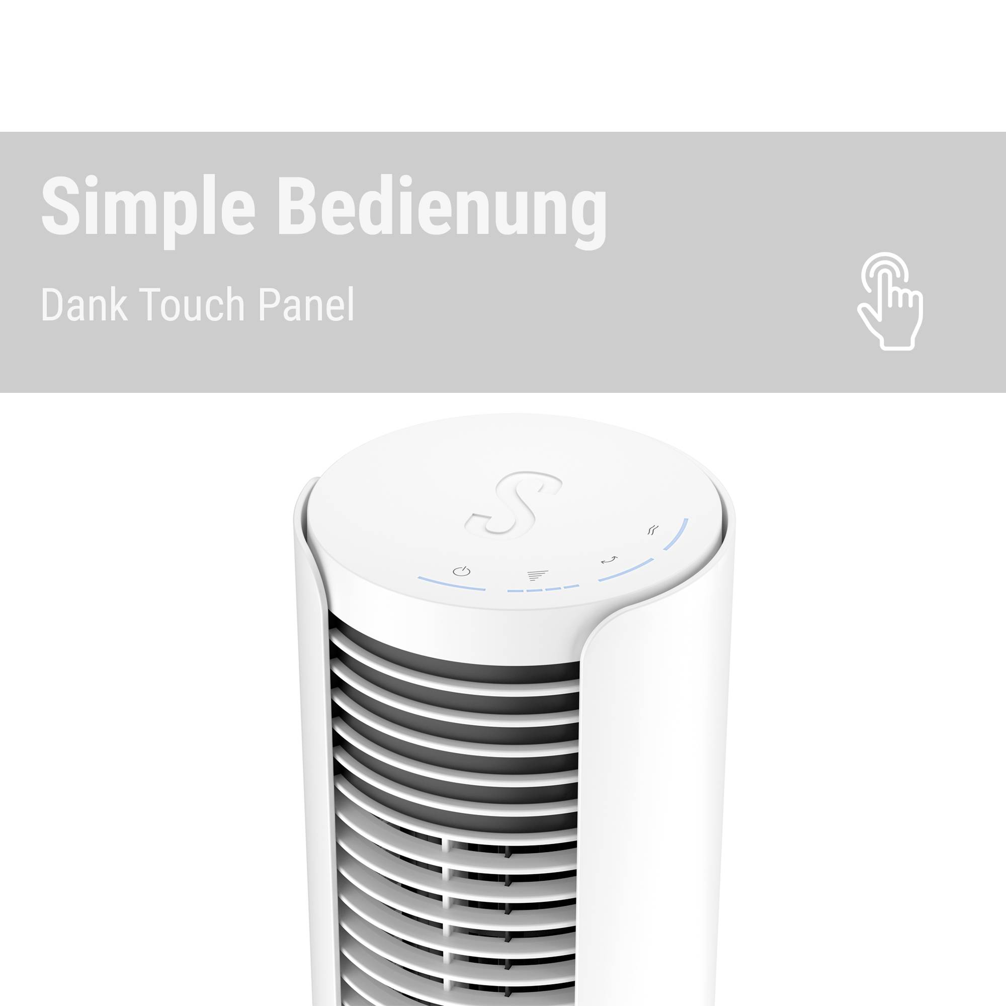 Stadler Form Peter little Desk fan 9 W (Ø x H) 10.9 cm x 361 mm White Swivelling-12