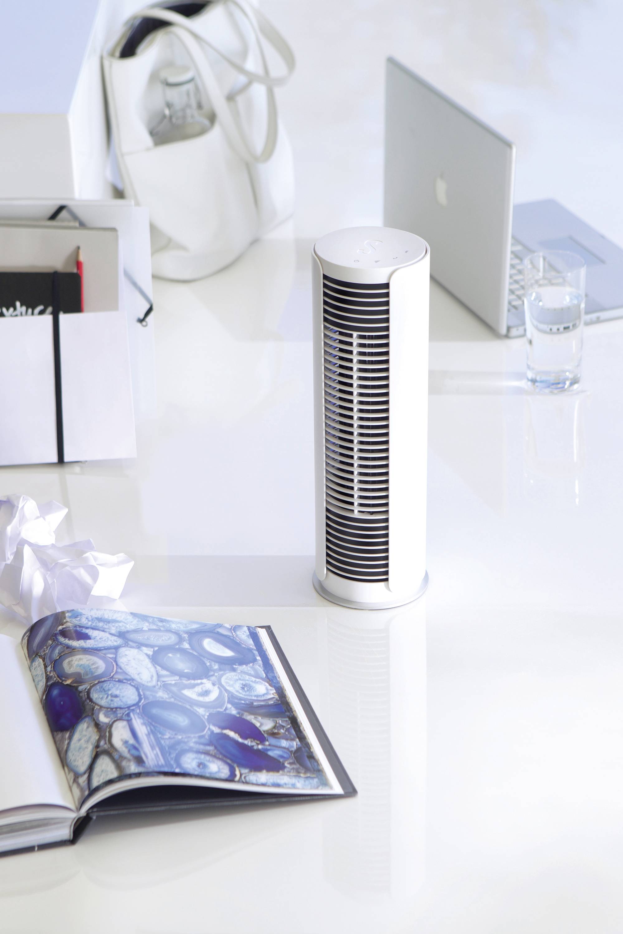 Stadler Form Peter little Desk fan 9 W (Ø x H) 10.9 cm x 361 mm White Swivelling-6