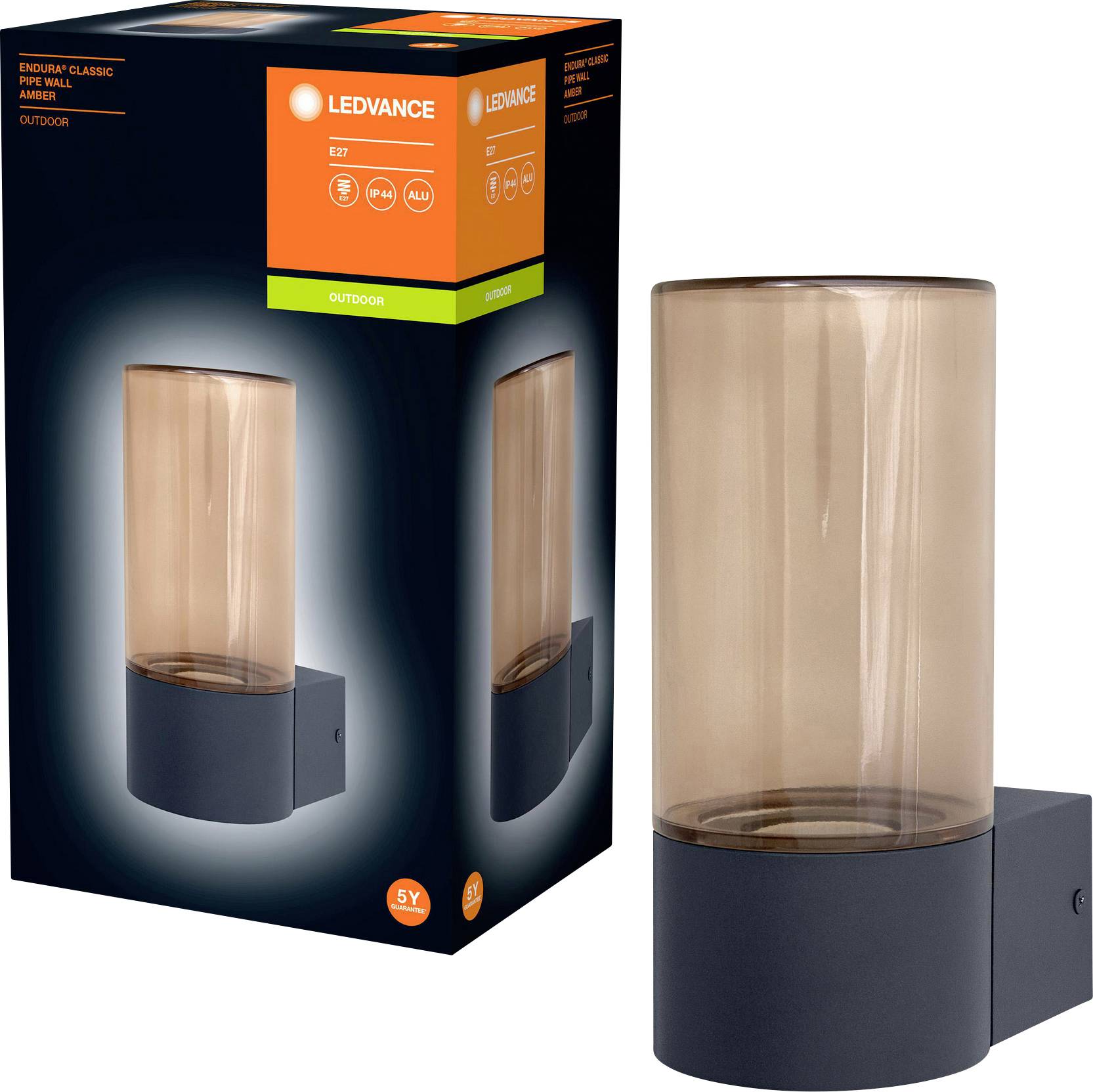 LEDVANCE Endurac Classic Pipe 4058075554214 Outdoor wall light LED (monochrome) E-27 Dark grey-3