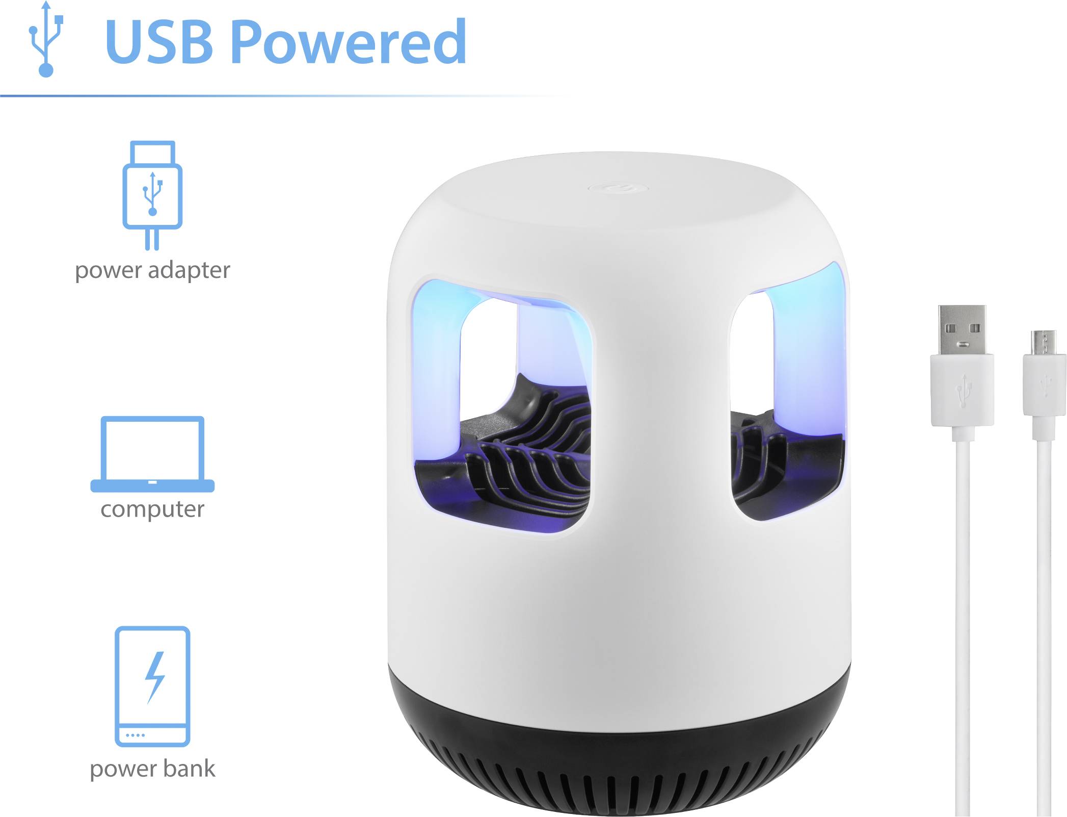 BT 1-20 BT-2369288 UV fly trap (Ø x H) 122 mm x 155 mm White/black 1 pc(s)-7