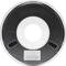 A reel of black ABS 3D printing filament (1.75 mm/1 kg) in a clear plastic packaging. Label displays batch number and SKU.