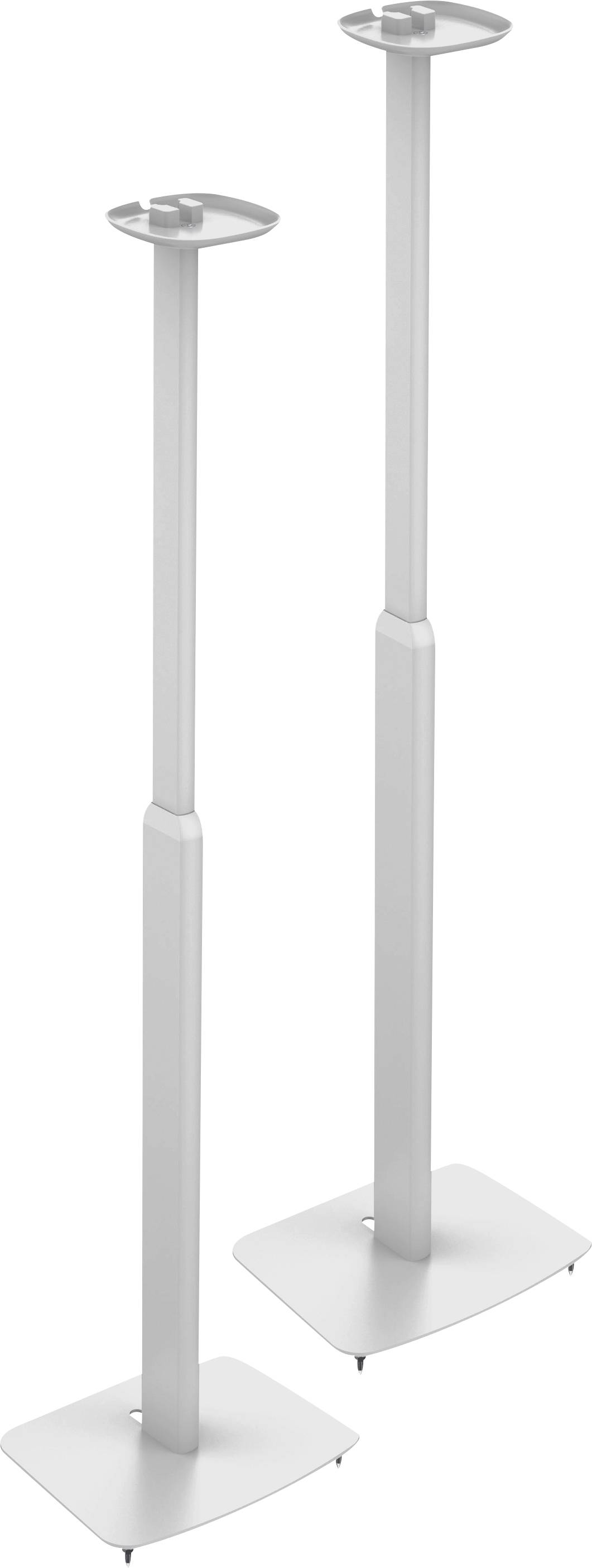 My Wall HS 11 WL Speaker stand Floor stand, Rigid, Stand, Retractable Max. distance to floor/ceiling: 1270 mm White 1 pc(s)