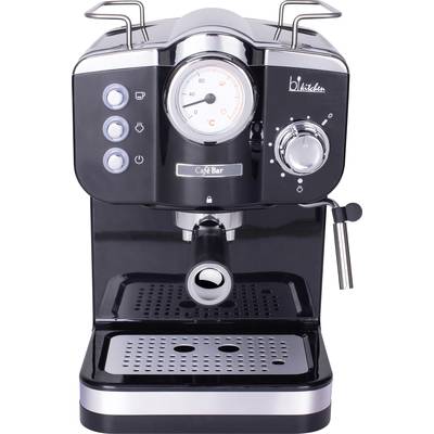 BiKitchen coffee 200 Espresso machine with sump filter holder Black 1100 W 
