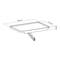 Technical drawing of a rectangular tray with dimensions: Length 180 mm, Width 127 mm, Height 14 mm.