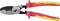 Insulated wire strippers with red and yellow handles, suitable for precise cutting of cables and wires.