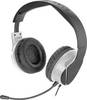 SpeedLink HADOW Over-ear headset Corded (1075100) Stereo Black/white Remote control, Volume control, Microphone mute Gaming