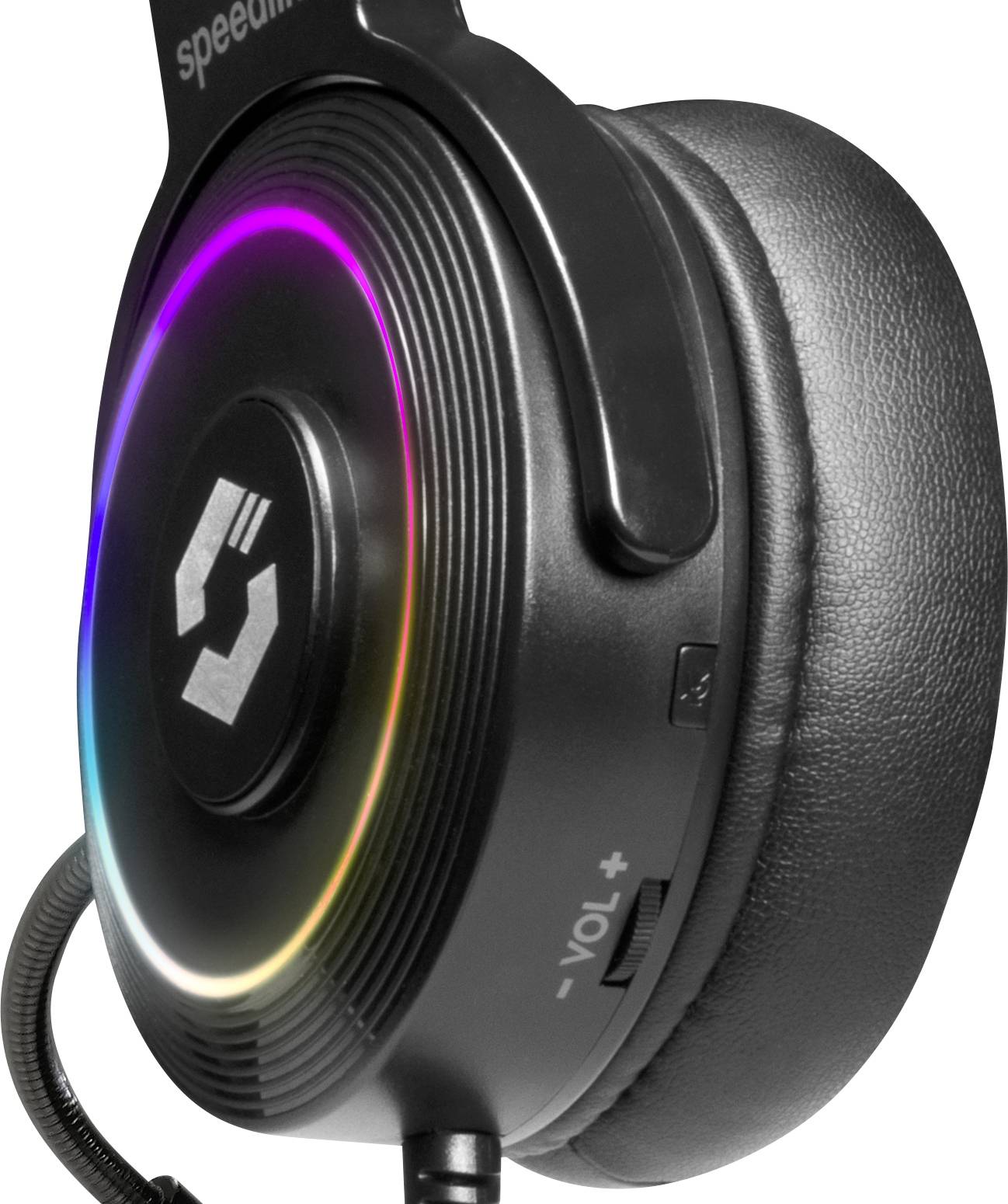 SpeedLink ORIOS RGB 7.1 Gaming Over-ear headset Corded (1075100) 7.1 Surround Black Volume control, Microphone mute-2