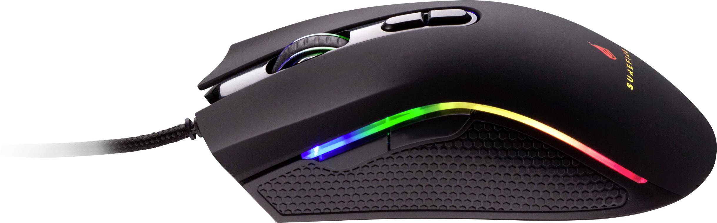 Surefire Gaming Hawk Claw Gaming mouse USB Optical Black 7 Buttons 800 dpi, 1600 dpi, 2400 dpi, 3200 dpi, 4800 dpi, 6400-6