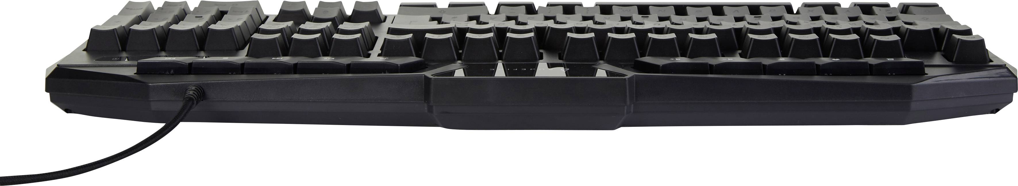 Surefire Gaming KingPin RGB Corded, USB Gaming keyboard German, QWERTZ Black Backlit-7