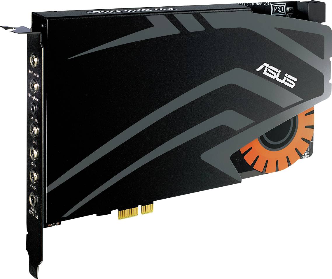 Asus Strix Raid DLX 7.1 Sound card, internal PCIe External headphone jacks-3