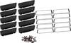 Hammond Electronics Endplatte Aluminium Black (L x W x H) 16 x 168.50 x 56.90 mm 10 pc(s)