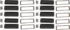 Hammond Electronics Endplatte Aluminium Black (L x W x H) 16 x 87 x 31 mm 10 pc(s)