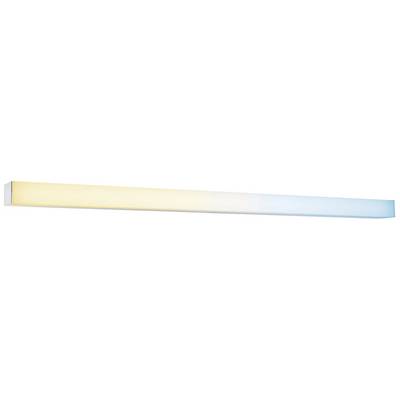 Long, rectangular LED light with a gradient from warm yellow to cool blue.