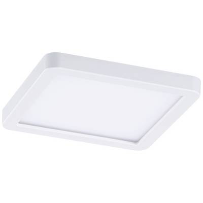 White square ceiling light with a simple, modern design. Ideal for uniform room illumination.