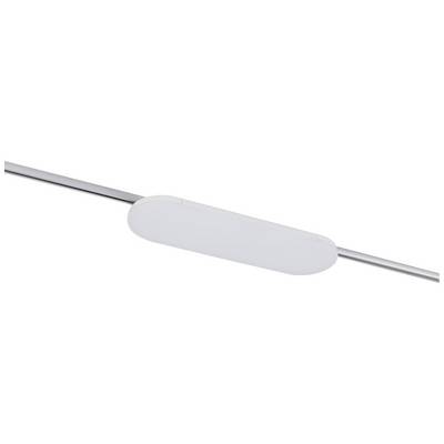 Ceiling light with an elongated white housing and slender metallic arms at both ends. Minimalist design.