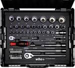 Socket wrench and bit set 1/4