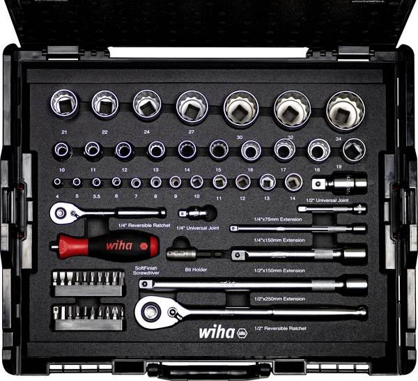 Wiha  44685 Bit set 1/2" , 1/4" 395 mm