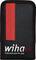 Black tool case with a red stripe and 'wiha' logo in white. Text: 'Tools that work for you'.<br><br>(Note: In this case, the text is already in English, so no translation was necessary. The description remains the same in British English.)