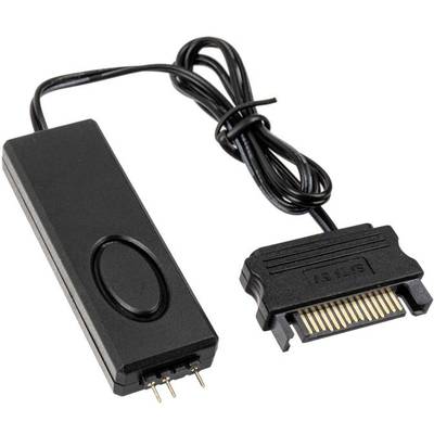 A black SATA-to-USB adapter cable, suitable for connecting internal hard drives to a computer via USB.
