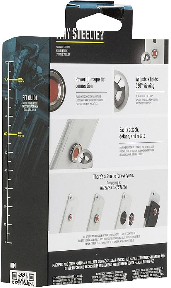 'Steel Bracket: Powerful magnetic connection, 360-degree view, easy attachment and rotation. Various models available.'