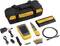 A network test kit with a yellow and black digital tester, accessories, cables, and a carry case. Essential for network diagnostics.