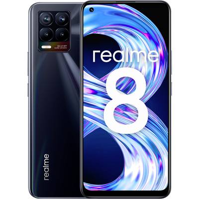 Realme 8 Smartphone  64 GB 16.3 cm (6.41 inch) Black/silver Android™ 11 Dual SIM