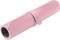 Pink leather roll-up, with a button fastening. Perfect for securely storing and transporting items.