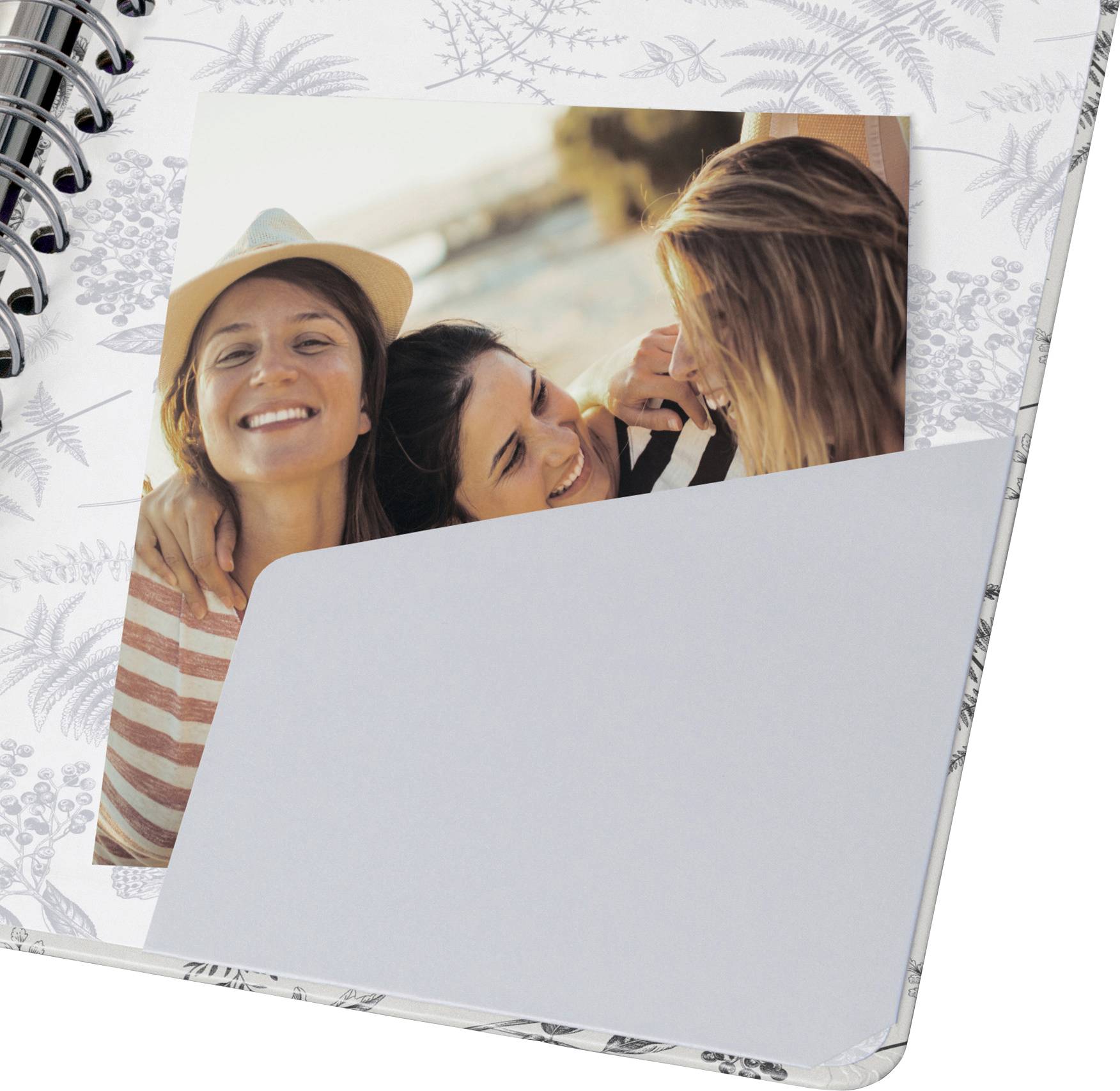 Sigel Jolie® botanical inspirations JN605 Spiral-bound notepad Dotted White, Black, Brown No. of sheets: 100 A5-2