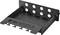 Metal perforated tray for mounting, suitable for cable management or organising smaller items.