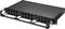 A black 19-inch rack enclosure with multiple cable entry points, suitable for network or server installations.
