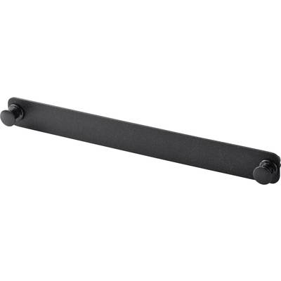 Long, black metal handle with two fixing elements at the ends.