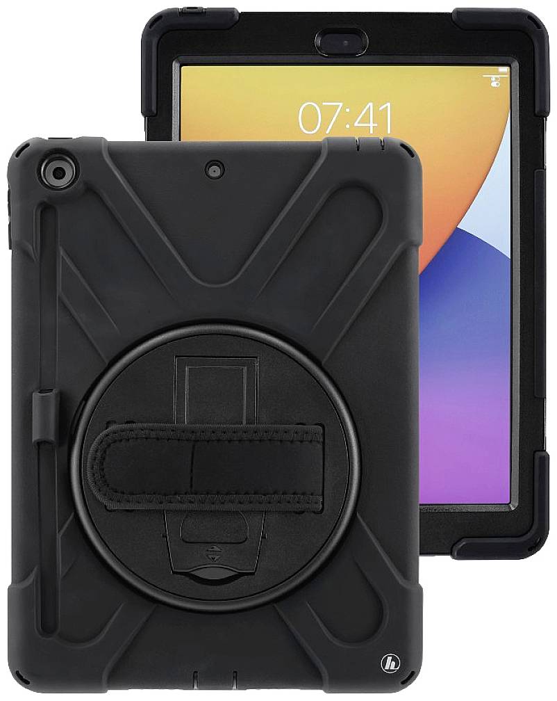 Hama Rugged Style Backcover Compatible with Apple series: iPad  (2019),  iPad  (2020), iPad (9th Gen) Black 